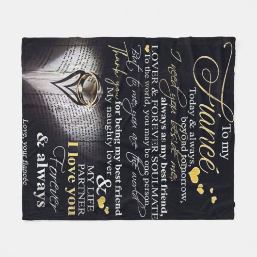 To My Husband | Love Quotes To Husband| Fleecedecke (Vorderseite (Horizontal))