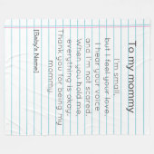 To My Mommy for First Mother's day personalized  Fleecedecke (Vorderseite (Horizontal))