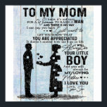 To my mother gift, Special letter to mommy Poster<br><div class="desc">It's a personalized perfekt gift for your mom, your mama, your mommy, your mother, your eltern, your grandma. It's ideal ohrs for all seasons. These products are great for a picnic at the park, snuggling while watching TV, relaxing on the sofa, wall decoration for home as a stylish bedspread. Gift-Festival;...</div>