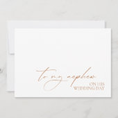 "To My Nephew on Sophie Day"-Message-Karte (Vorderseite)