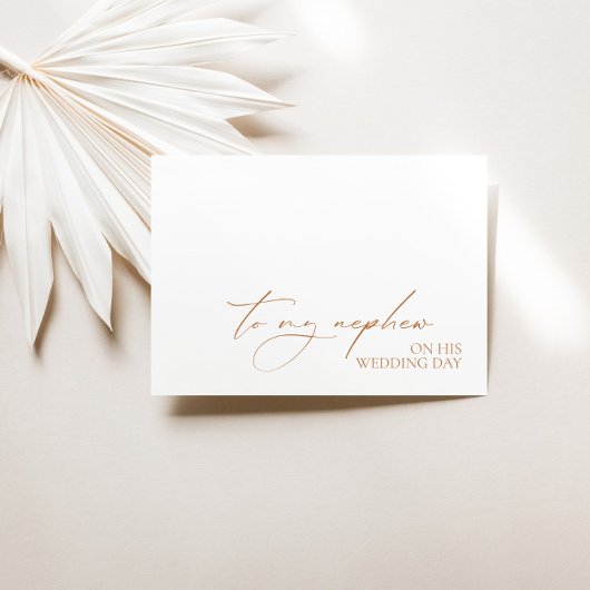 "To My Nephew on Sophie Day"-Message-Karte