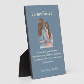 To My Sister – Custom Photo Message Plaque Fotoplatte (Seite)