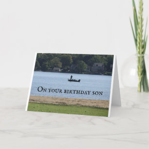 TO MY "SON" ON YOUR BIRTHDAY CARD KARTE