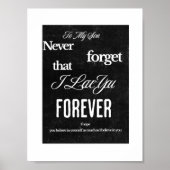 To My Son Poster (Vorne)