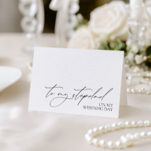 "To My Stepdad on my Wedday"-Message-Card Dankeskarte