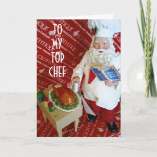TO MY TOP CHEF AT CHRISTMAS FEIERTAGSKARTE
