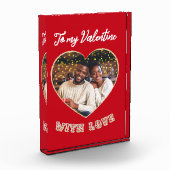To My Valentine Red Heart Custom Fotoblock (Links)