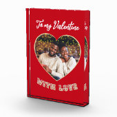 To My Valentine Red Heart Custom Fotoblock (Rechts)