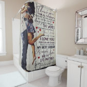 To My Wife Present | Love Quotes Present | Duschvorhang (Beispiel)