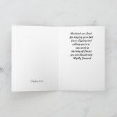 To Our Minister Dankeskarte (Innenseite)