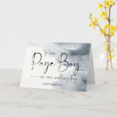 To Our Page Boy on Wedding Day Thank You Bride  Karte (Gelbe Blume)