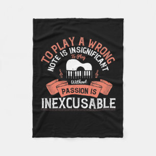 To Play A Wrong Note Is Insignificant Fleecedecke