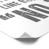 To Quote Hamlet No - Funny Sarcastic Quote Poster (Ecke)