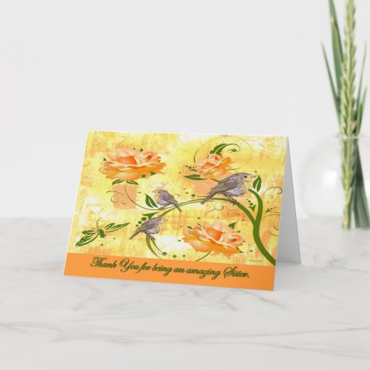 To Sister (Goodbye From Terminally ill Sibling) Karte (Vorderseite)