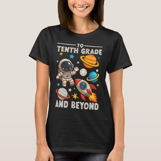 To Sophomore And Beyond Astronaut Funny Back To Sc T-Shirt (Vorderseite)