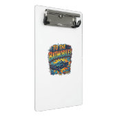 To the Batmobile! ,T-Shirt Mini Klemmbrett (Schrägansicht)