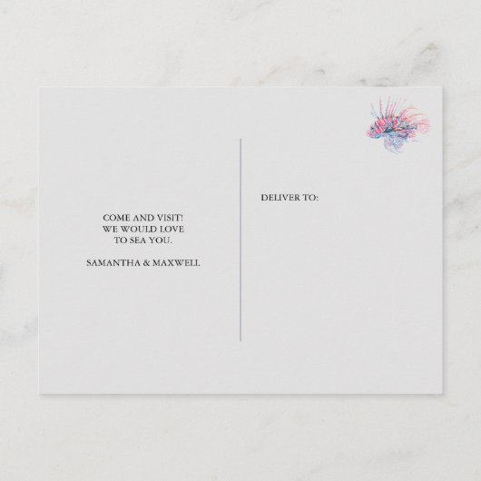 To The Beach Postkarte (Rückseite)