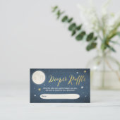 To the moon and back Baby Shower Diaper Raffle Begleitkarte (Stehend Vorderseite)