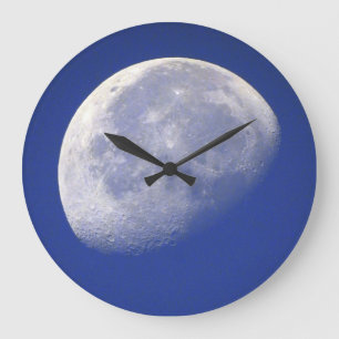 To the MOON and Back Große Wanduhr