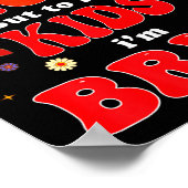 To The World I'm Mom To My Kids I'm Bruh Mom Valen Poster (Ecke)