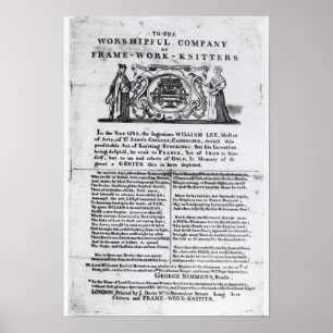 To the Worshipful Company of Frame-Work-Knitters Poster