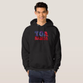 Toa Samoa oder Samoanische Flagge oder Rugby Hoodie (Vorne ganz)