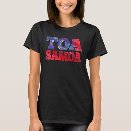 Toa Samoa oder samoanische Flagge oder Rugby T-Shirt (Vorderseite)