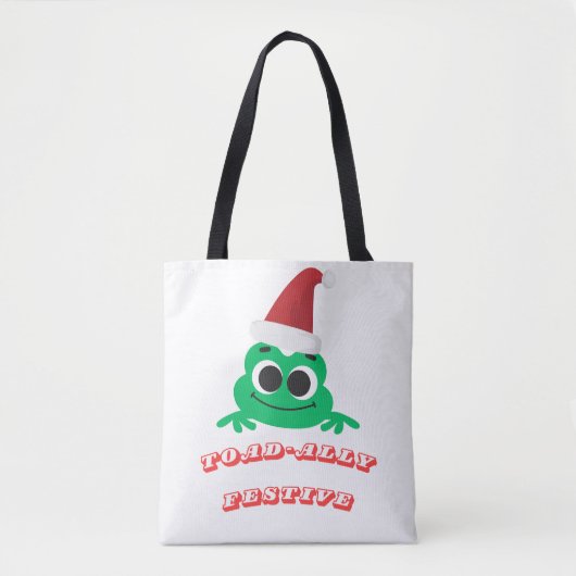 Toad-ally Festive Christmas Frog _ Cute Holiday De Tasche (Vorderseite)