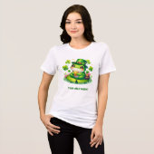 Toad-ally Lucky - Niedlicher St. Patrick’s Day Fro Tri-Blend Shirt (Vorderseite voll)