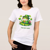 Toad-ally Lucky - Niedlicher St. Patrick’s Day Fro Tri-Blend Shirt (Vorderseite)