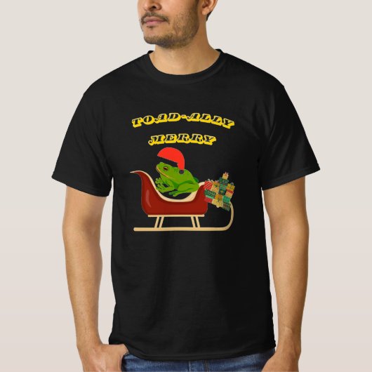 Toad-ally Merry Frog Christmas Tee (Vorderseite)