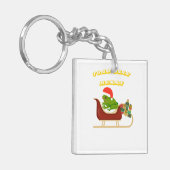 Toad-ally Merry Frog Christmas Tee Schlüsselanhänger (Vorderseite links)