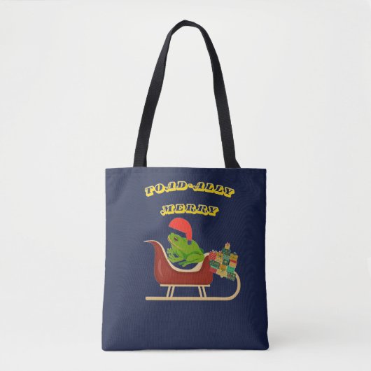 Toad-ally Merry Frog Christmas Tee Tasche (Vorderseite)