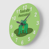 Toad-ally Phantastisch Große Wanduhr (Winkel)