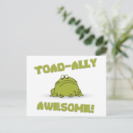 Toad-ally Phantastisch Postkarte (Stehend Vorderseite)