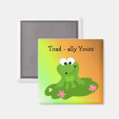Toad-ally Yours Albern Frog Magnet (Vorderseite/Rückseite)