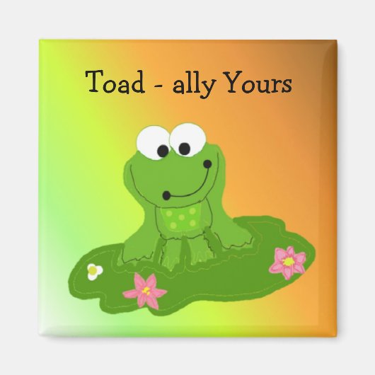 Toad-ally Yours Albern Frog Magnet (Vorne)