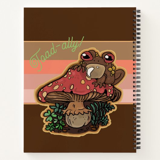 Toad-allyToadstool Toad Notizblock (Rückseite)