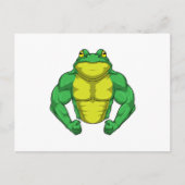 Toad as Bodybuilder with big Muscles Postkarte (Vorderseite)