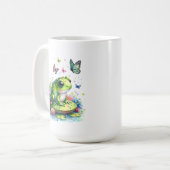 Toad, Blume und Schmetterlinge Kaffeetasse (Vorderseite Links)