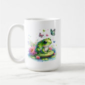 Toad, Blume und Schmetterlinge Kaffeetasse (Links)