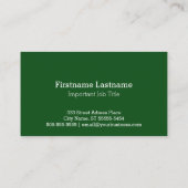 Toad Business Card Visitenkarte (Rückseite)