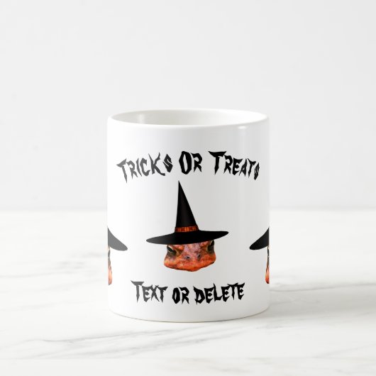Toad Face Hexenhut Halloween Funny Personalisiert Kaffeetasse (Mittel)