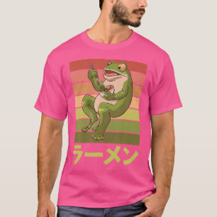 Toad Frog aß Ramen Suppe für einen Froschjäger T-Shirt