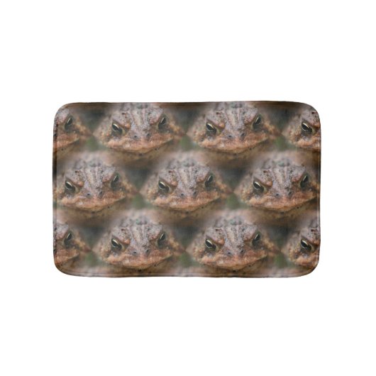 Toad Frog Face Nattern Muster Badematte (Vorderseite)