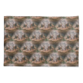 Toad Frog Face Nattern Muster Kissenbezug (Rückseite)