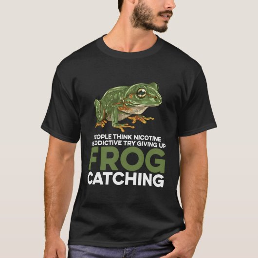 Toad Frog Jagd Amphibien Fang T-Shirt (Vorderseite)