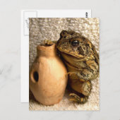Toad frog mit Miniaturansicht Postkarte (Vorne/Hinten)
