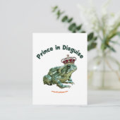 Toad Frog Prince in versteckter Form Postkarte (Stehend Vorderseite)