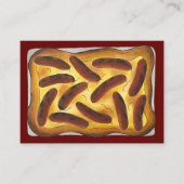 Toad in Hole British Pub Restaurant Food Visitenkarte (Vorderseite)